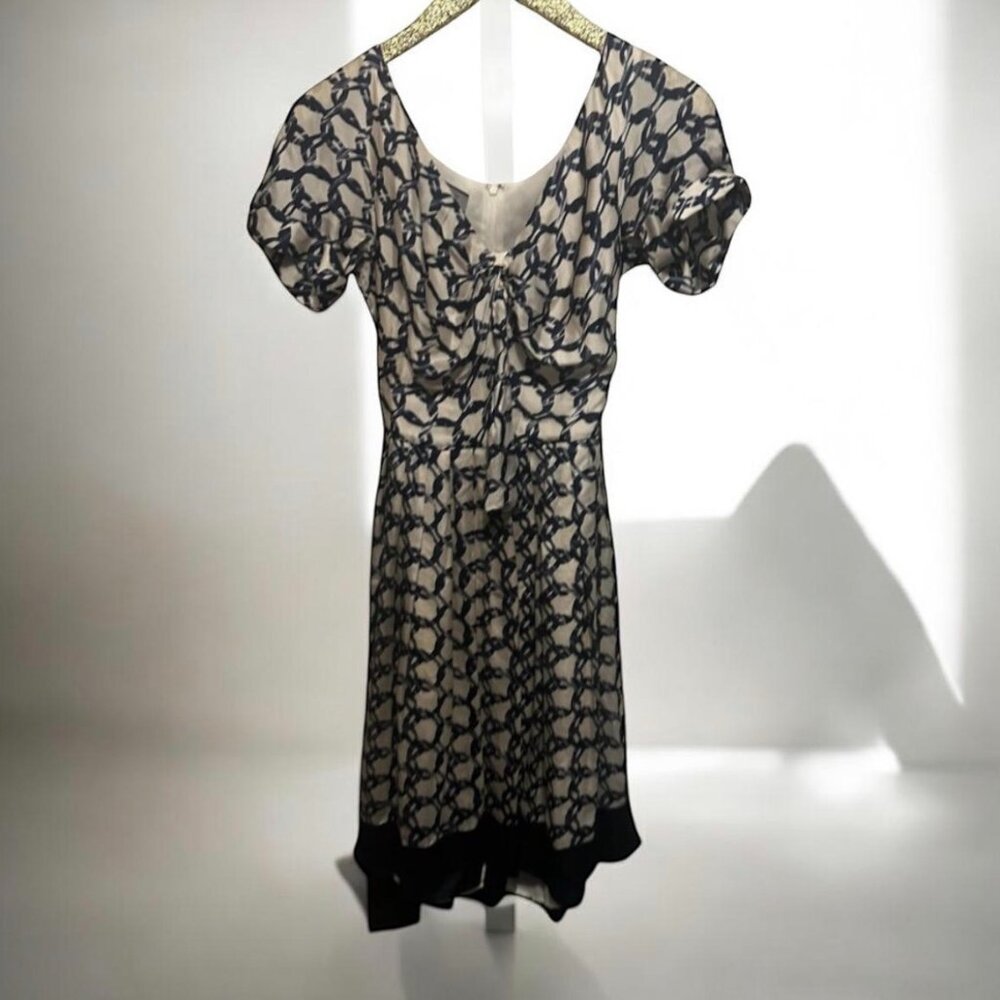 Anne Klein New York Women's Dress‎ Size 10 Blue & Beige